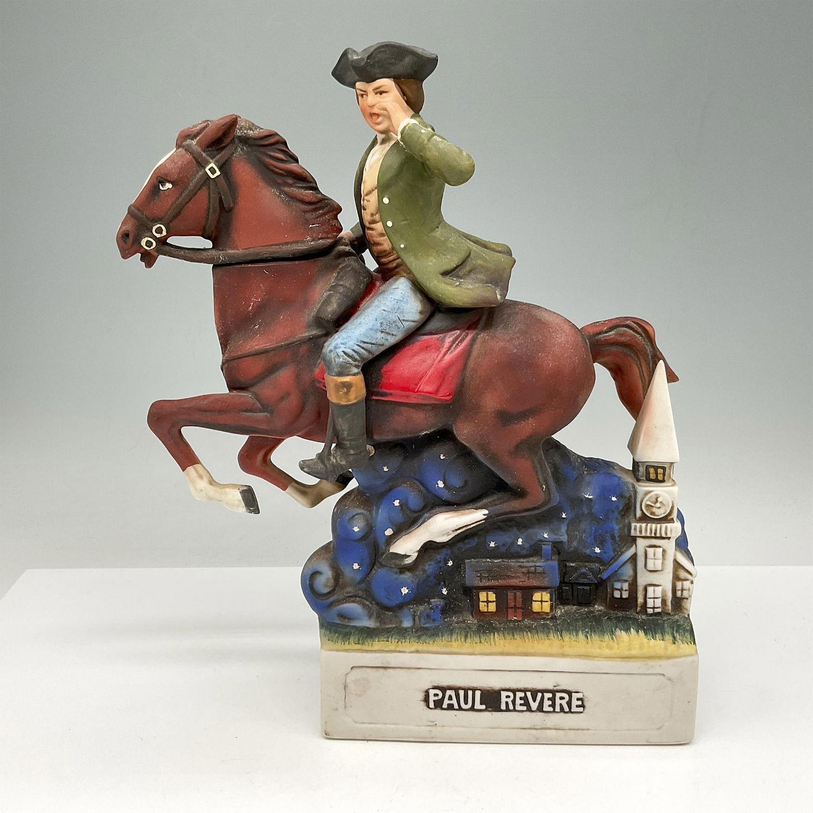 McCormick Bourbon Whiskey Porcelain Paul Revere Bottle (1 of 4)