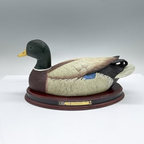 Anthony J. Rudisill Carved Wood Decoy Duck, Mallard Decoy
