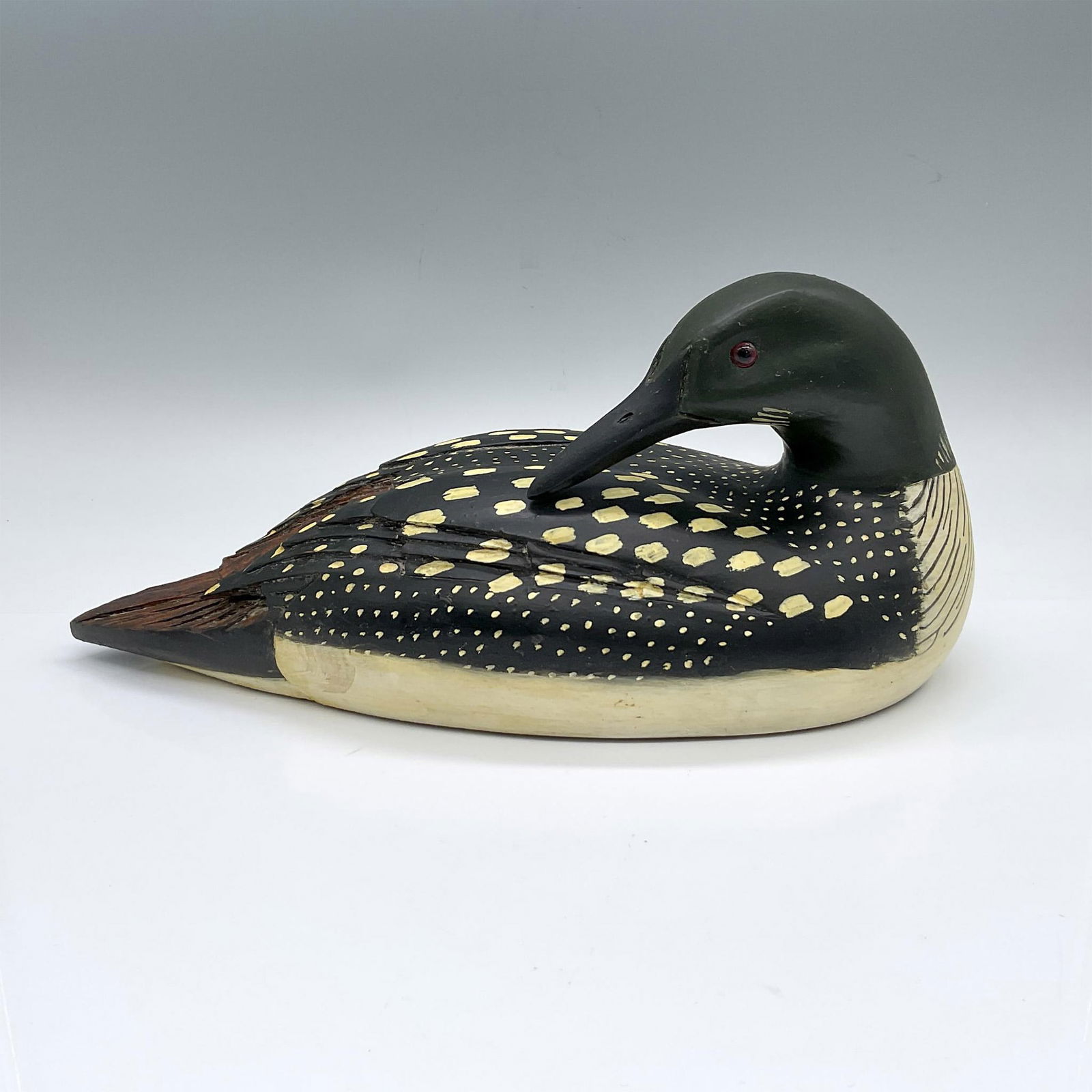 Walt Babjak Carved Wood Decoy, Common Loon (1 of 3)