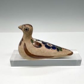 Vintage Tonala Pottery Floral Pigeon