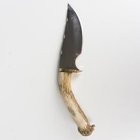 Fixed Blade Knife with Stag Handle