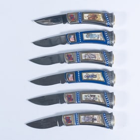 6pc Franklin Mint US Civil War Knife Collection