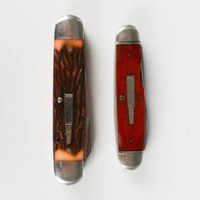 2pc Remington Folding Bullet Pocketknives, 2 Blades