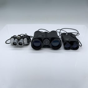 Lot of 3 Pairs of Binoculars