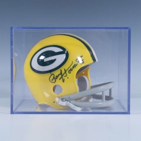 NFL Paul Hornung No. 5 Signed Green Bay Packers Mini Helmet