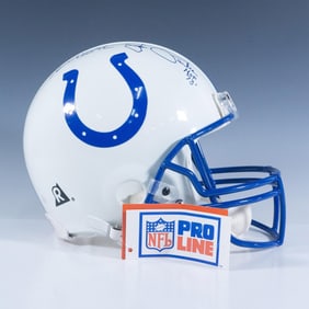 NFL HOF Mackey Marchetti and Parker Signed Colts Helmet