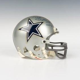HOF Mel Renfro Autographed Dallas Cowboys Mini Helmet