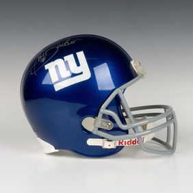 Tiki Barber Autographed Full Sized New York Giants Helmet