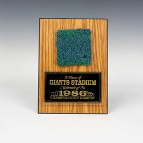 A Piece of Giants Stadium Artifact, 1986 Season