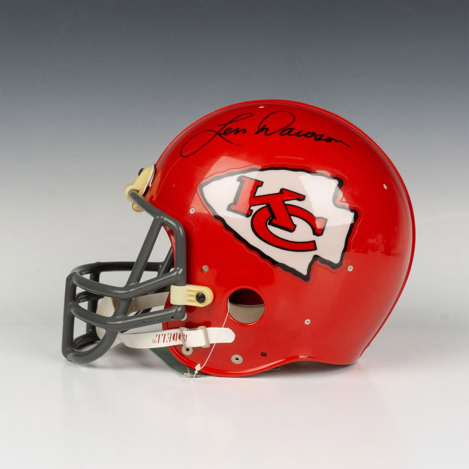 Len Dawson Autographed Full Sized Chiefs Helmet (1 of 7)