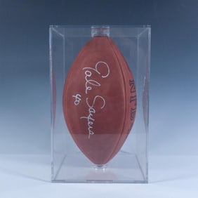 NFL Hall Of Fame Gale Sayers Signed Wilson Football