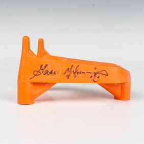 Garo Yepremian Autographed Orange Wilson Kicking Tee