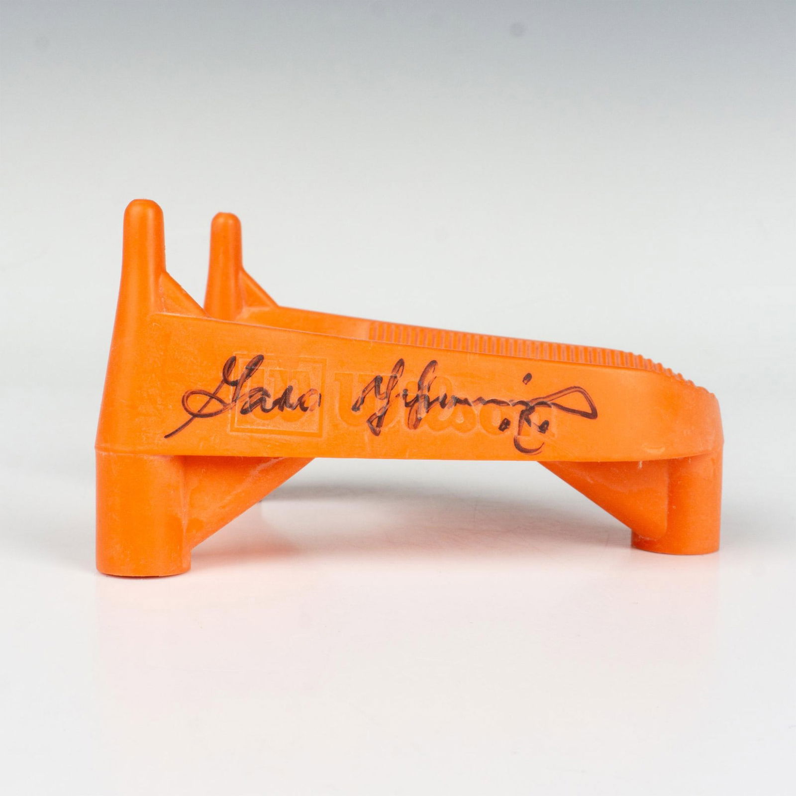 Garo Yepremian Autographed Orange Wilson Kicking Tee (1 of 5)