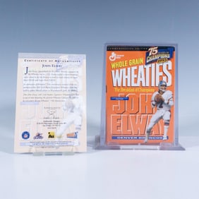 John Elway Wheaties 24kt Gold Signature Commerative Mini Box