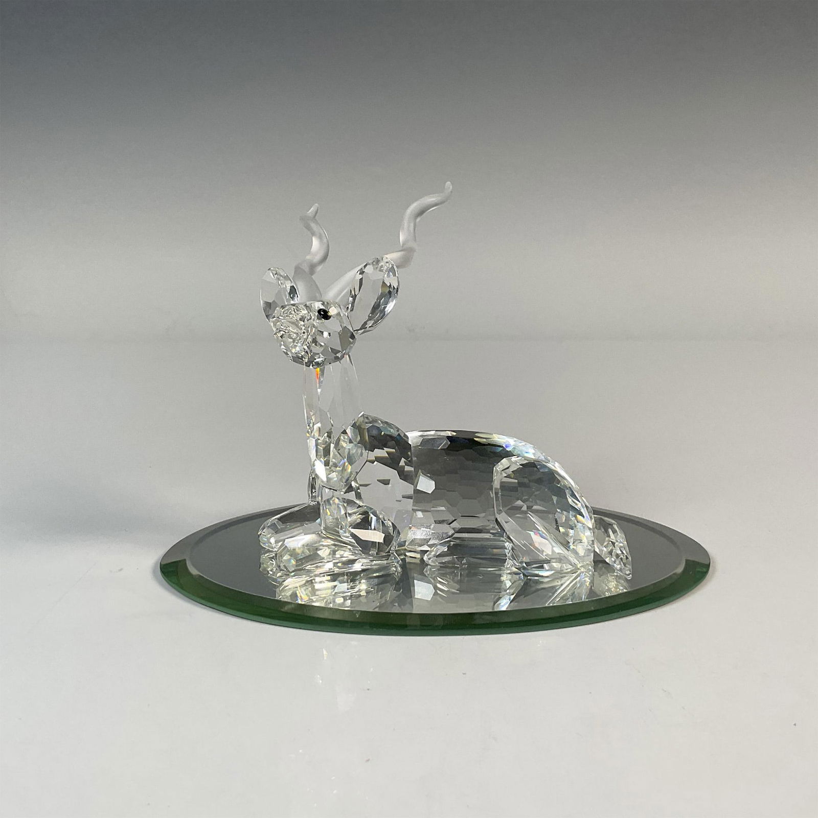 Swarovski Crystal Figurine, Kudu + Mirror Base (1 of 7)