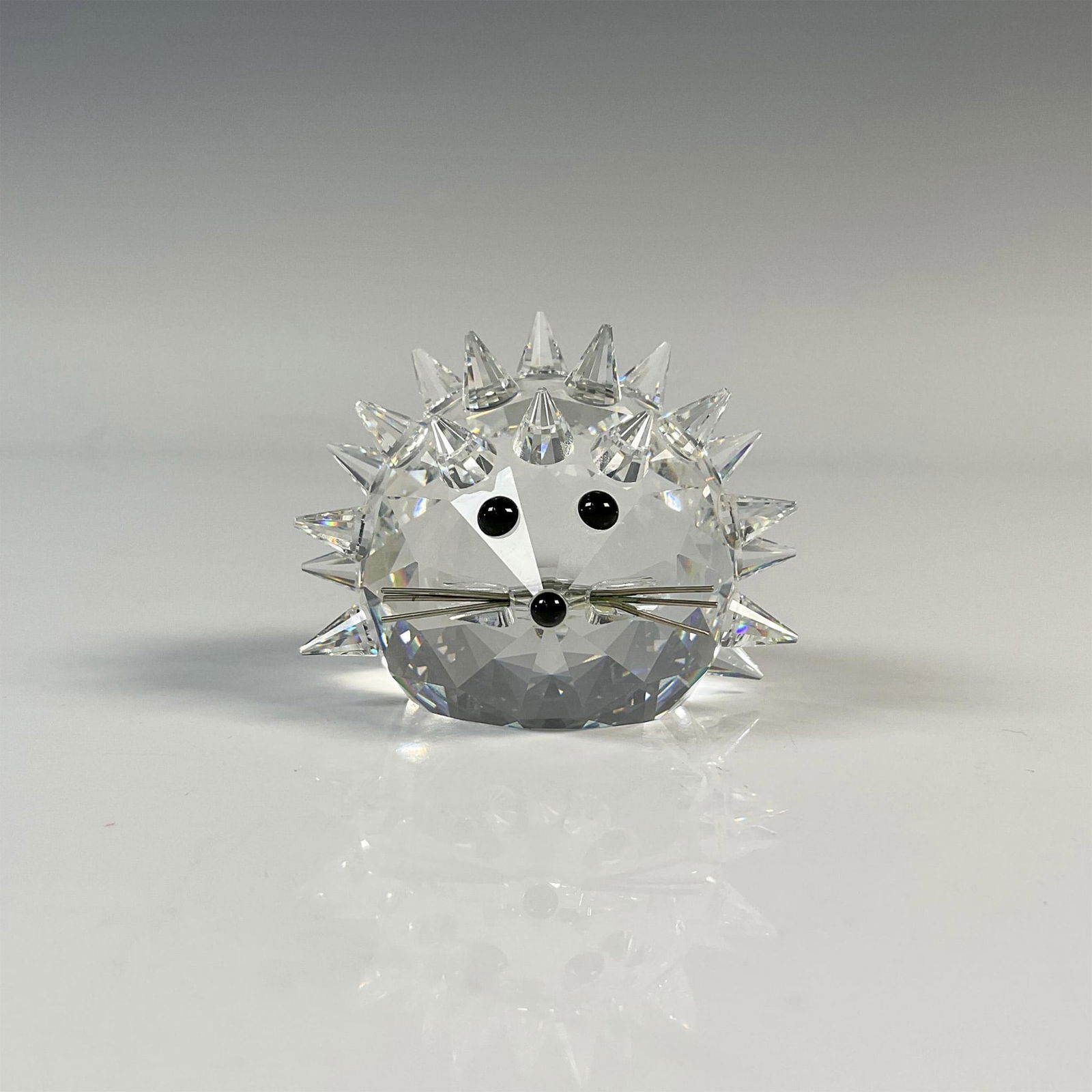 Swarovski Crystal Figurine, Hedgehog with Silver Whiskers (1 of 8)