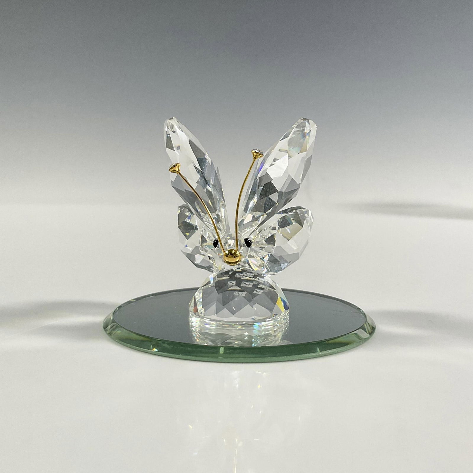 Swarovski Silver Crystal Butterfly Figurine + Mirrored Base (1 of 7)