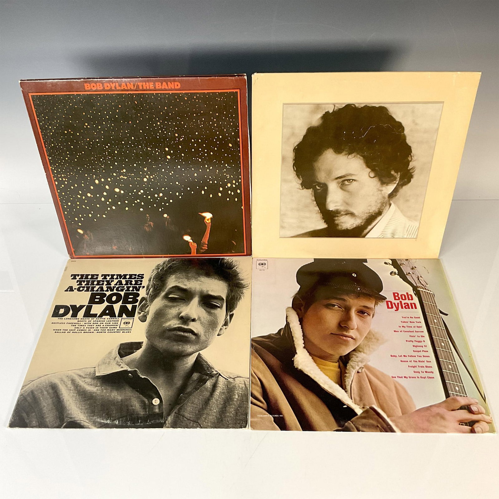 5pc Vintage Bob Dylan Vinyl Records (1 of 3)