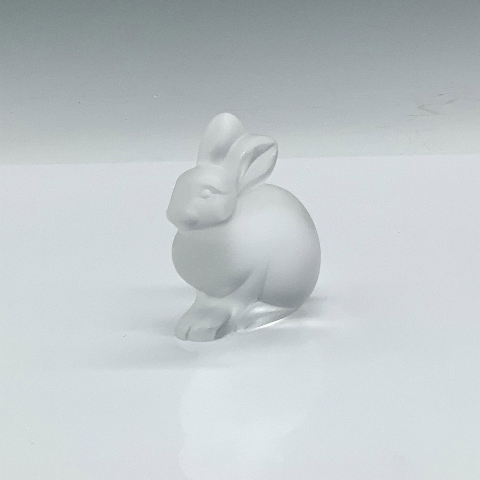 Lalique Crystal Figurine, Sitting Rabbit (1 of 4)
