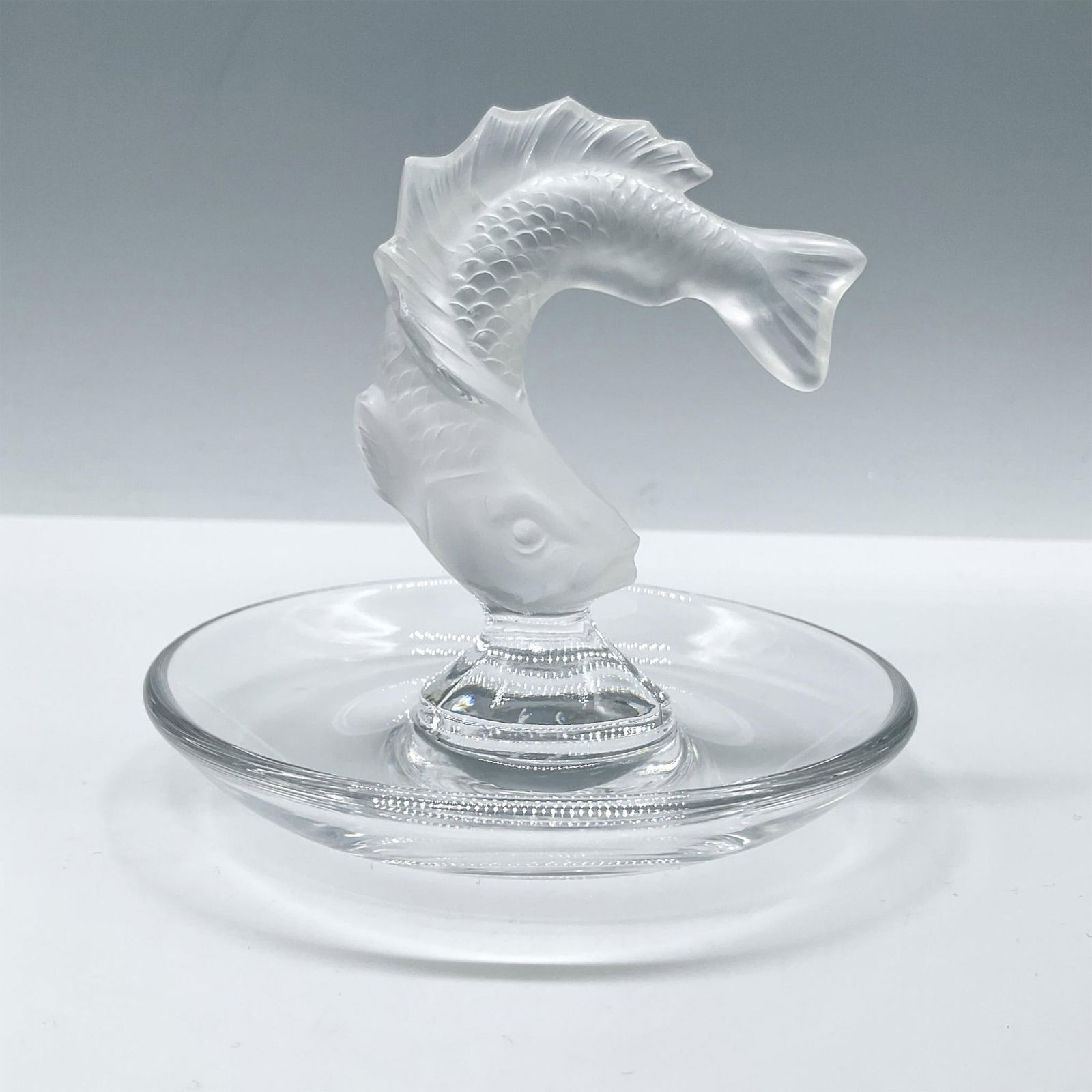 Lalique Crystal Figurine on Tray, Koi Fish (1 of 3)