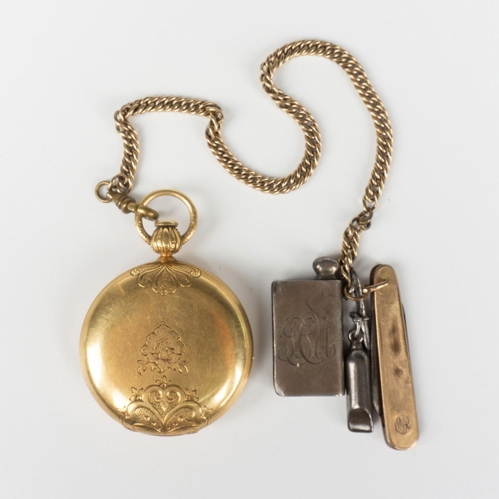 Antique 18K Gold American Watch Co. Conductor Pocket Watch (1 of 5)