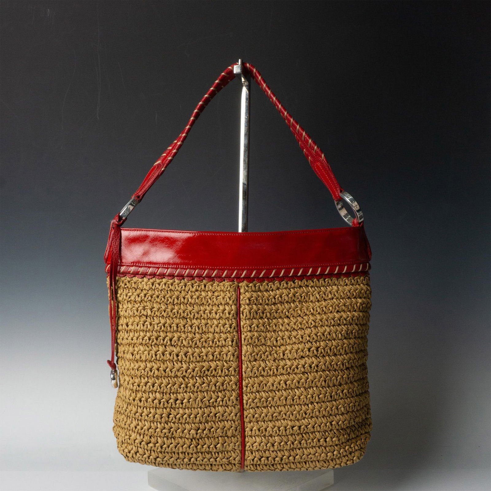 Brighton Woven and Leather Tote (1 of 6)