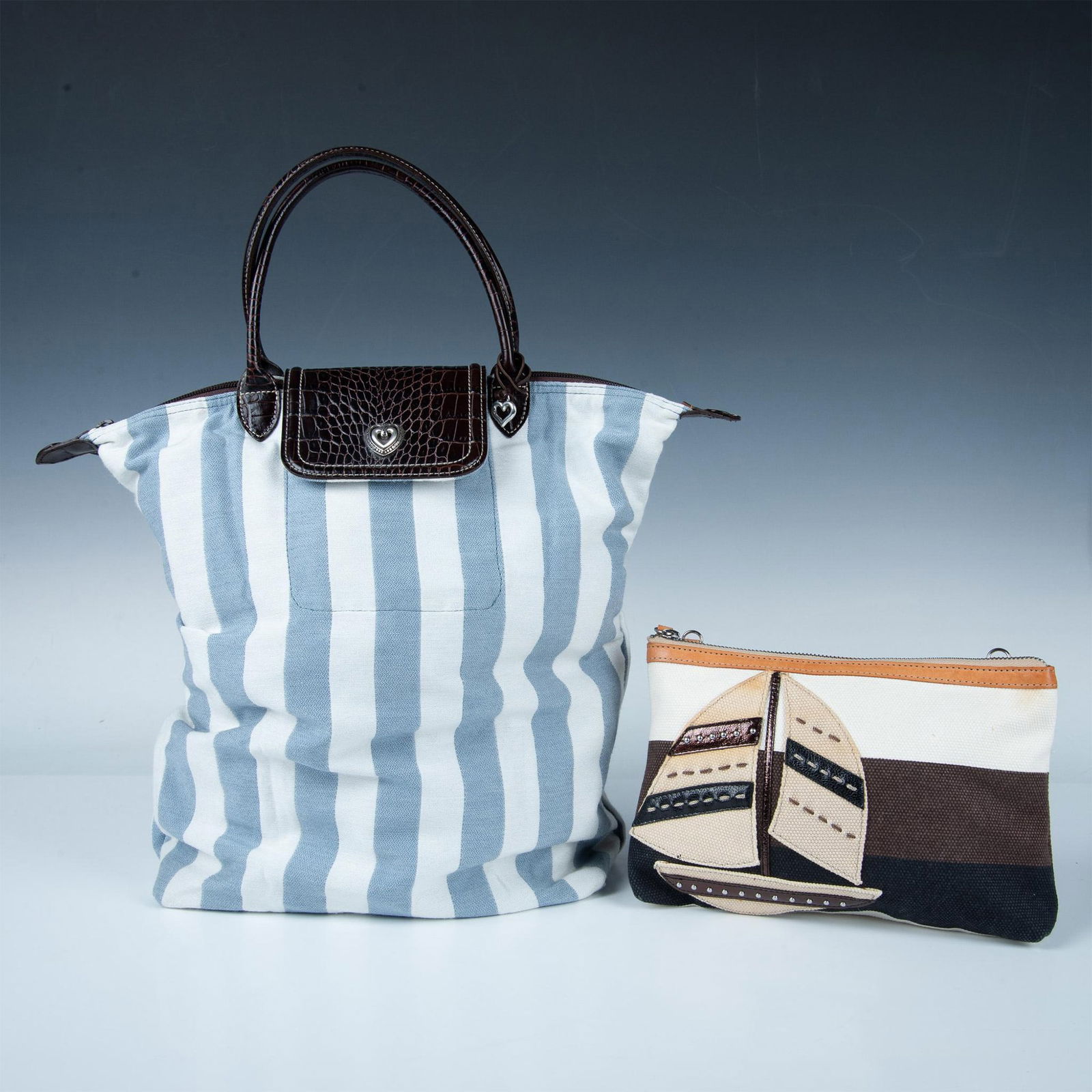 2pc Brighton Canvas Shopping and Shoulder Bags (1 of 6)