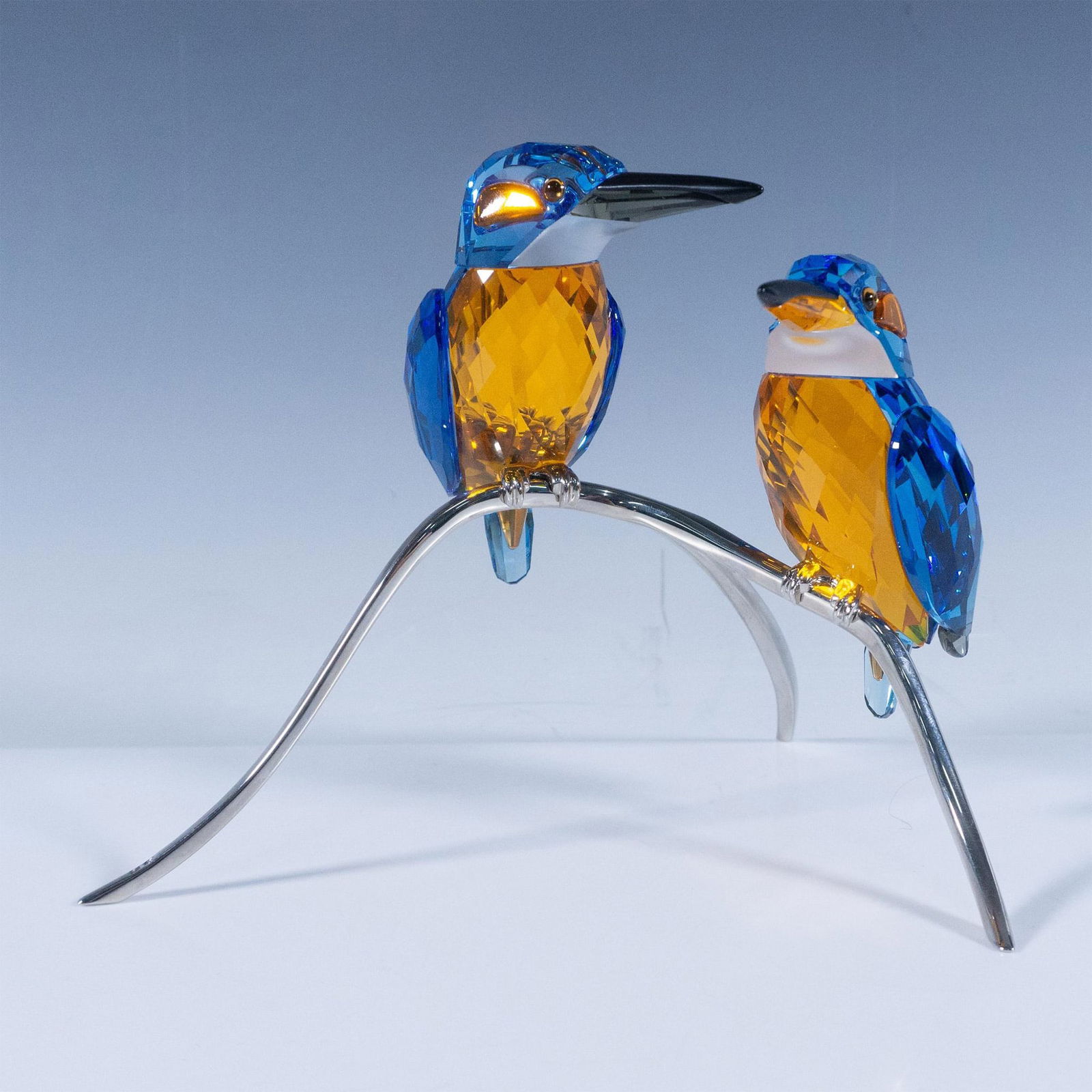 Swarovski Crystal Sculpture, Kingfishers Blue Turquoise (1 of 4)