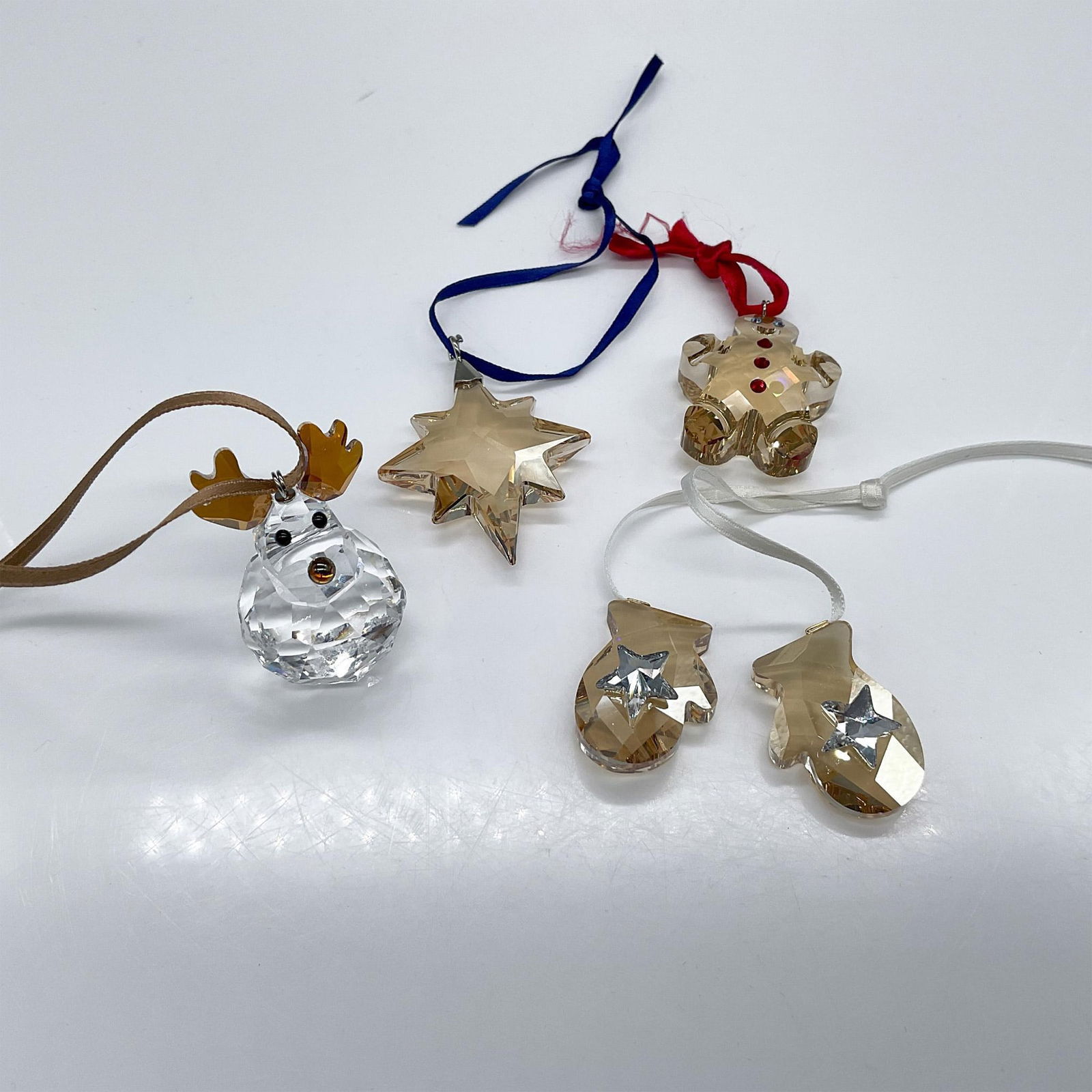 4pc Swarovski Crystal Christmas Ornaments (1 of 2)
