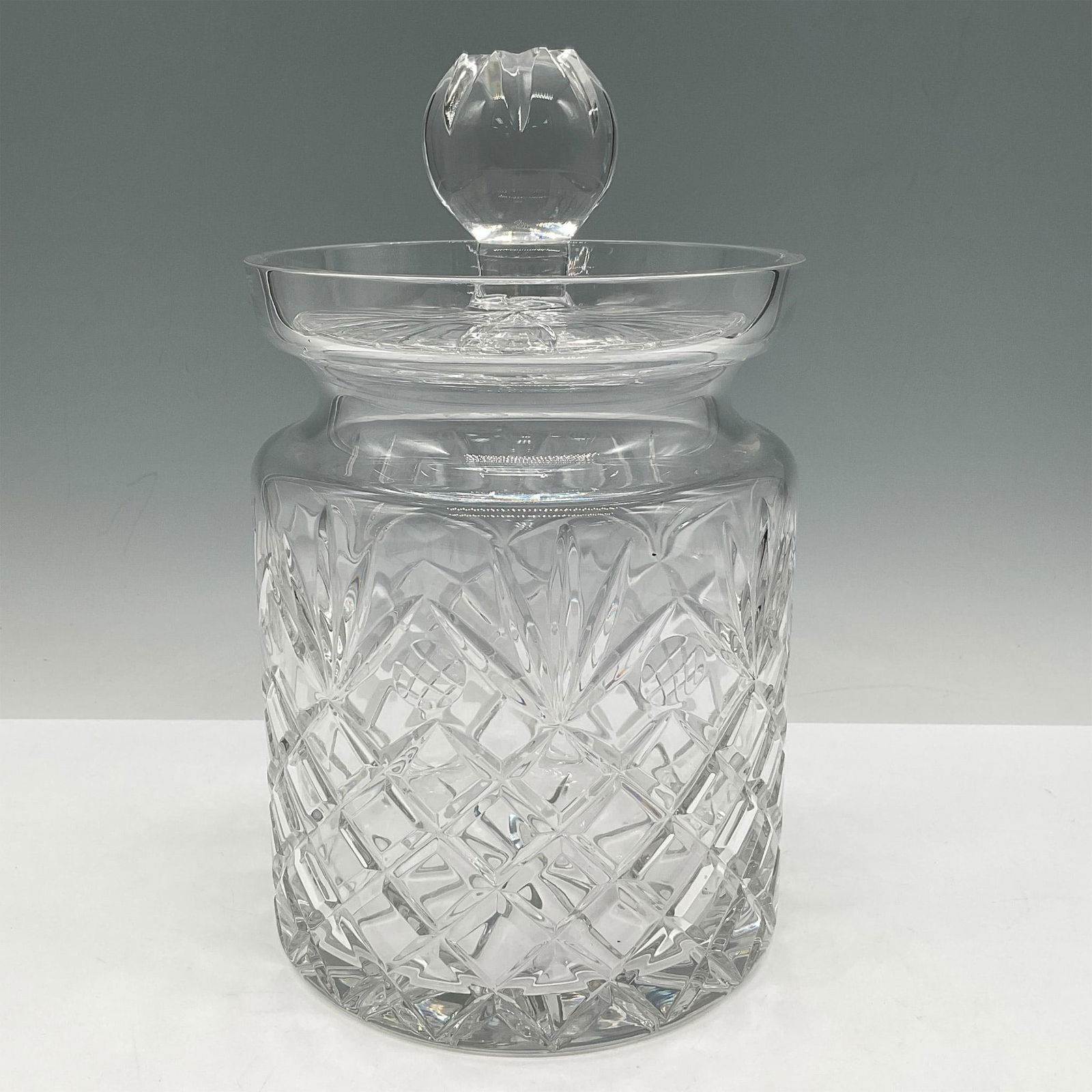 Waterford Crystal Biscuit Jar with Cover, Lismore (1 of 3)