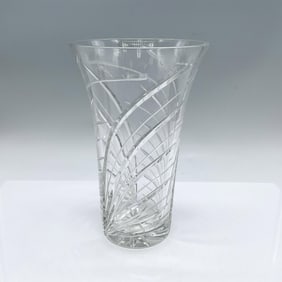 Vintage Crystal Flared Table Vase