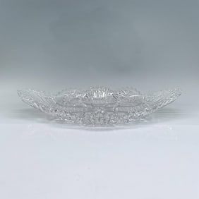 American Brilliant Oval Cut Crystal Glass Dish