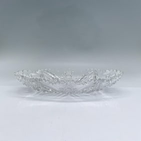 American Brilliant Oval Cut Crystal Glass Dish