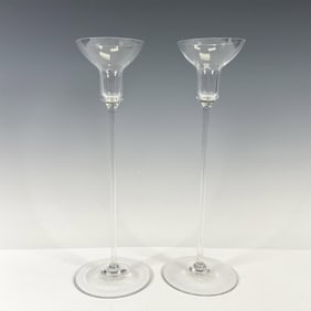 Pair of Riedel Elaine Leuchter Candlestick Holders