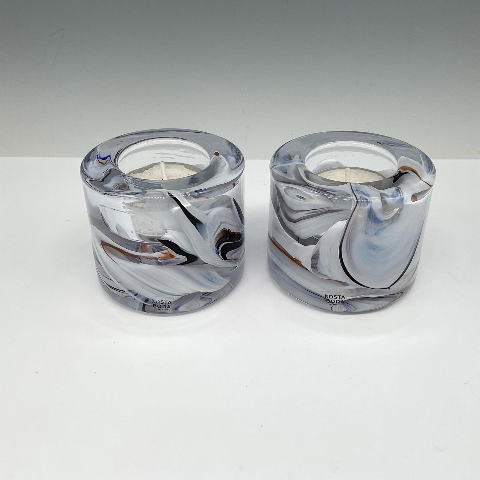 Pair of Kosta Boda Tealight Candle Holders (1 of 3)