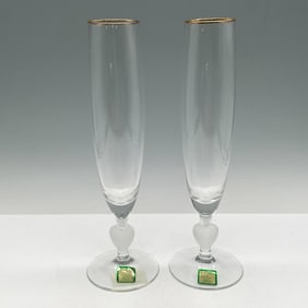 2pc Waterford Crystal Marquis, Sweet Memories Toasting Flute