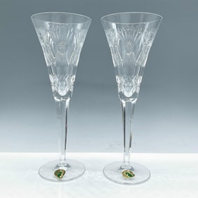 Pair of Waterford Crystal Toasting Flutes, Prosperity