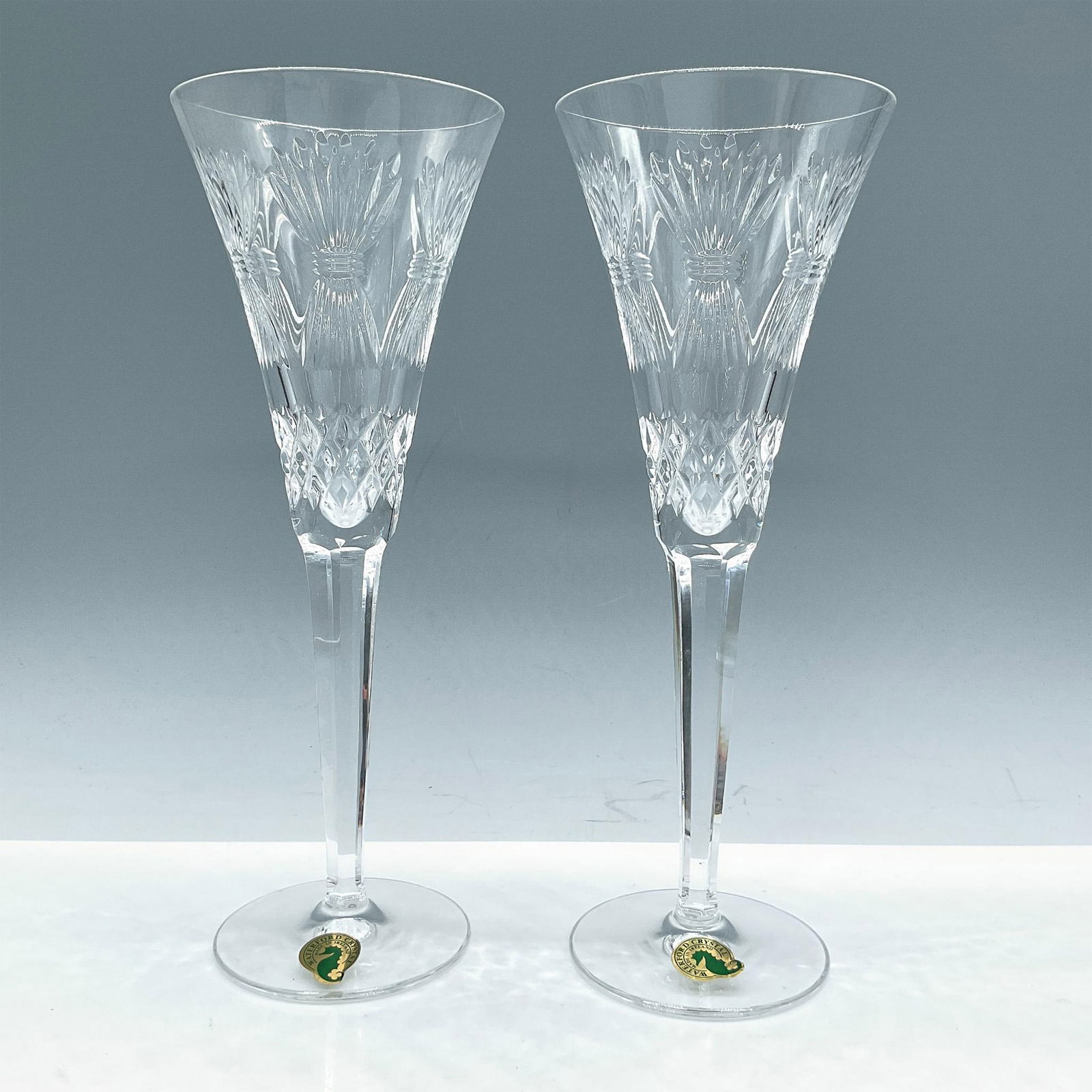 Pair of Waterford Crystal Toasting Flutes, Prosperity (1 of 4)
