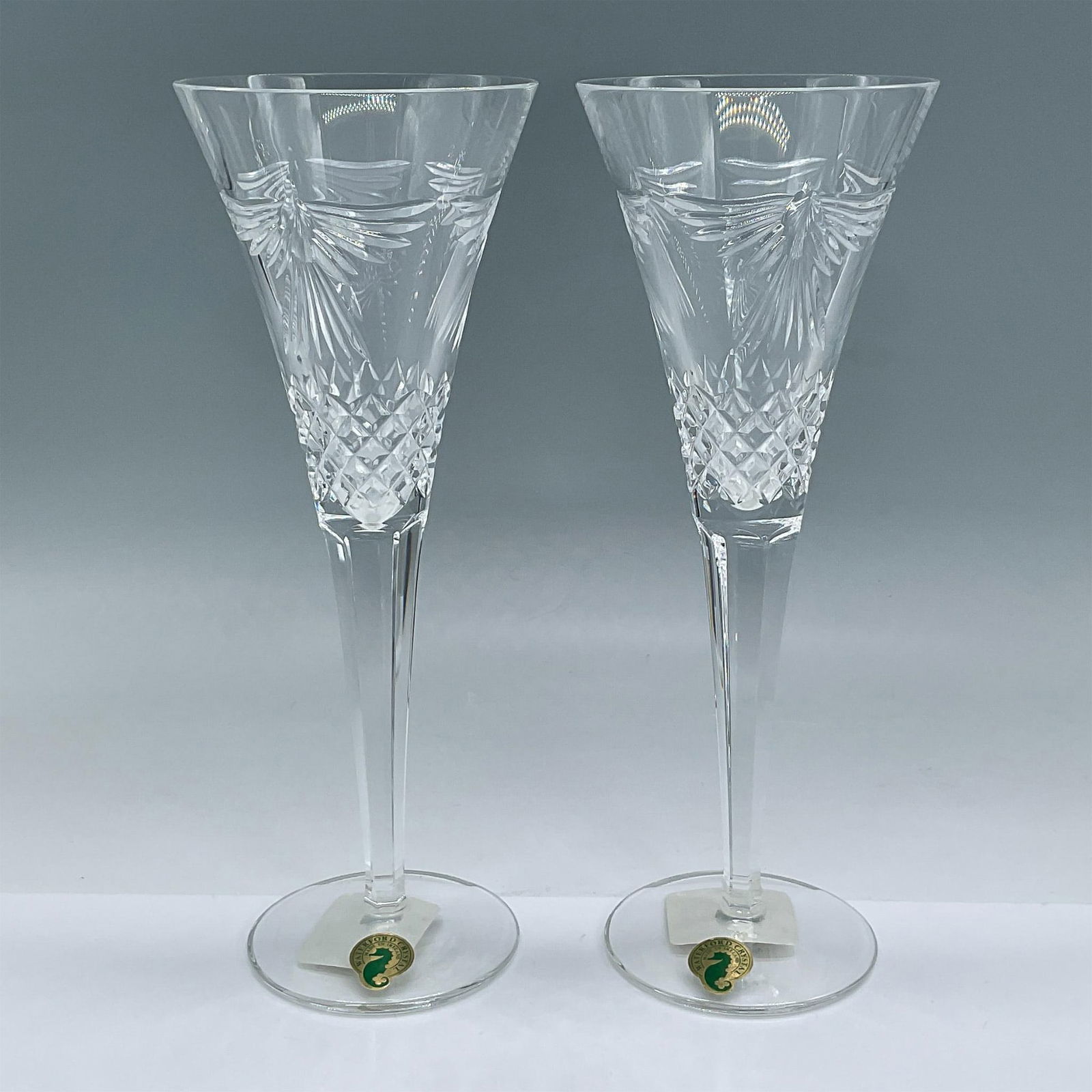 2pc Waterford Champagne Glasses, Millennium Peace (1 of 4)