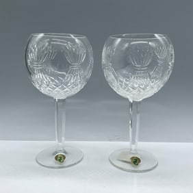 Pair of Waterford Crystal Goblets, Millennium Prosperity