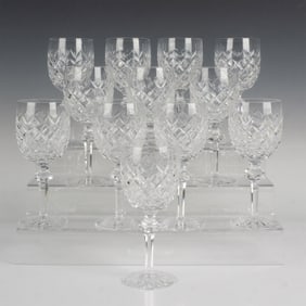 12pc Powerscourt by Waterford Water Goblets