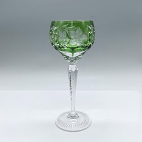 Nachtmann Emerald Green Crystal Wine Glass, Traube