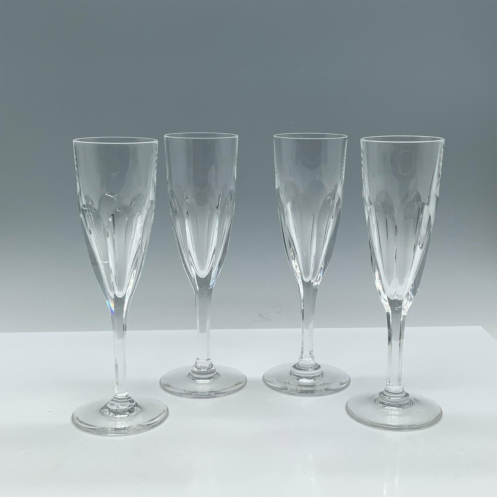 4pc St Louis Crystal Bristol Champagne Glasses (1 of 3)