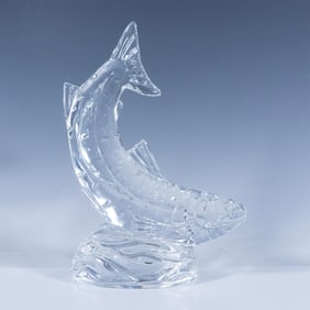 Waterford Crystal Figurine, Jumping Trout