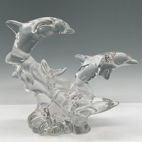 Lenox Fine Crystal Figurine, Dolphins Playing