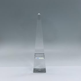 Baccarat Crystal Statuette, Obelisk