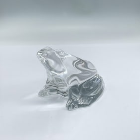 Baccarat Crystal Figure, Frog