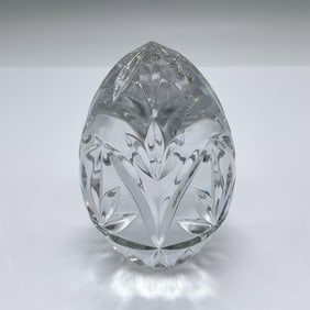 Lead Crystal Polish Egg Paperweight