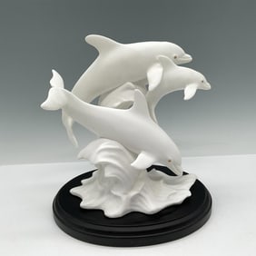 Lenox Bone China Figurine, Dance of the Dolphins + Base