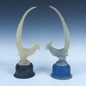 2pc Resin Statues, Pheasants
